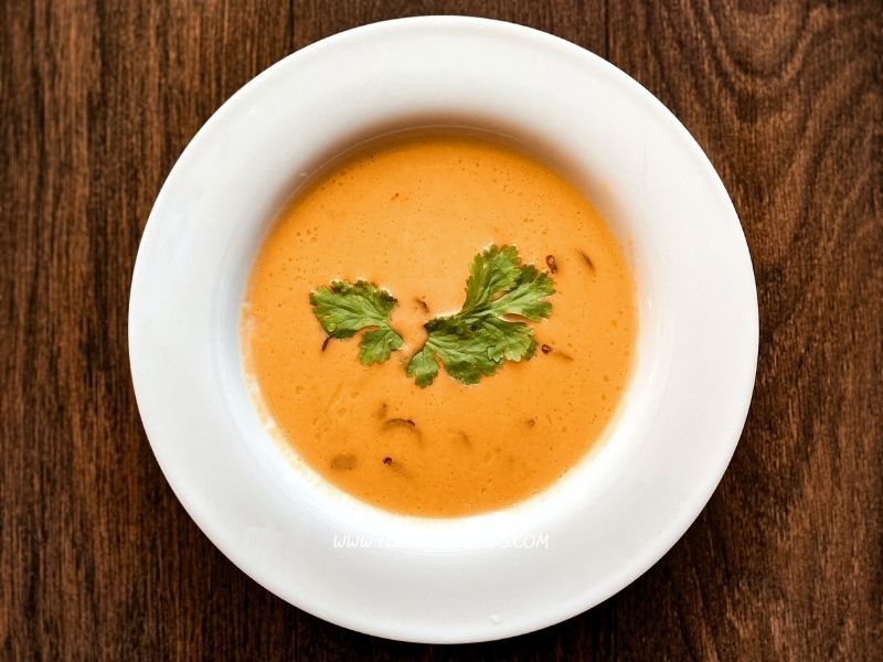 Lentil Soup in a white bowl