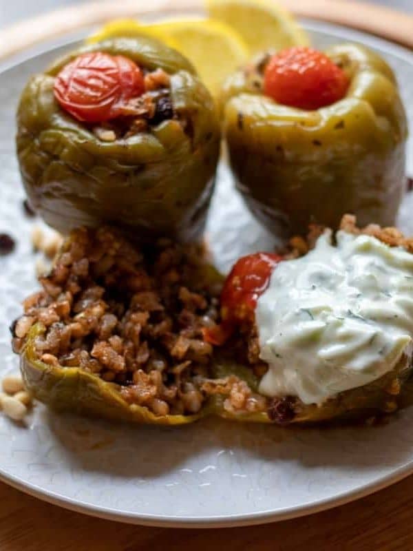 Biber Dolmasi - Turkish Stuffed Peppers