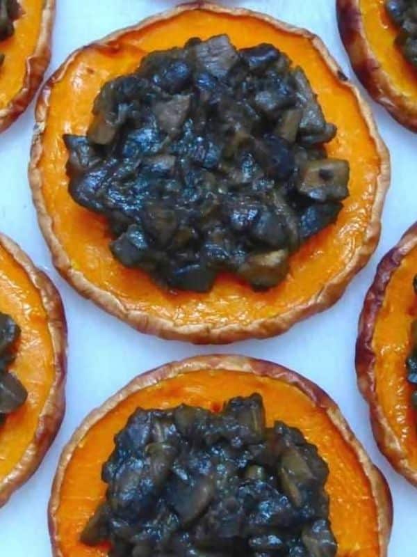 Butternut Squash Slices With Mushroom Duxelles