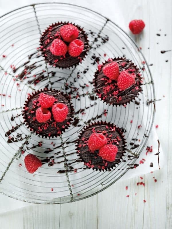 Chocolate, Beetroot & Raspberry Cupcakes