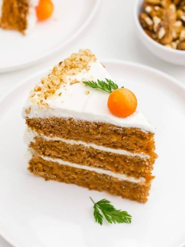 Gluten-free Carrot Cake (Perfect Texture, So Moist!)