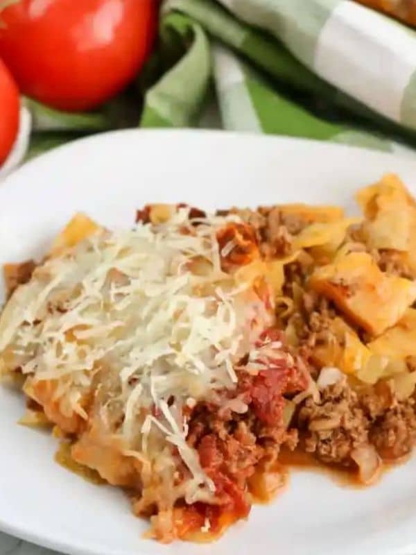 Keto Ground Beef Casserole with Cabbage