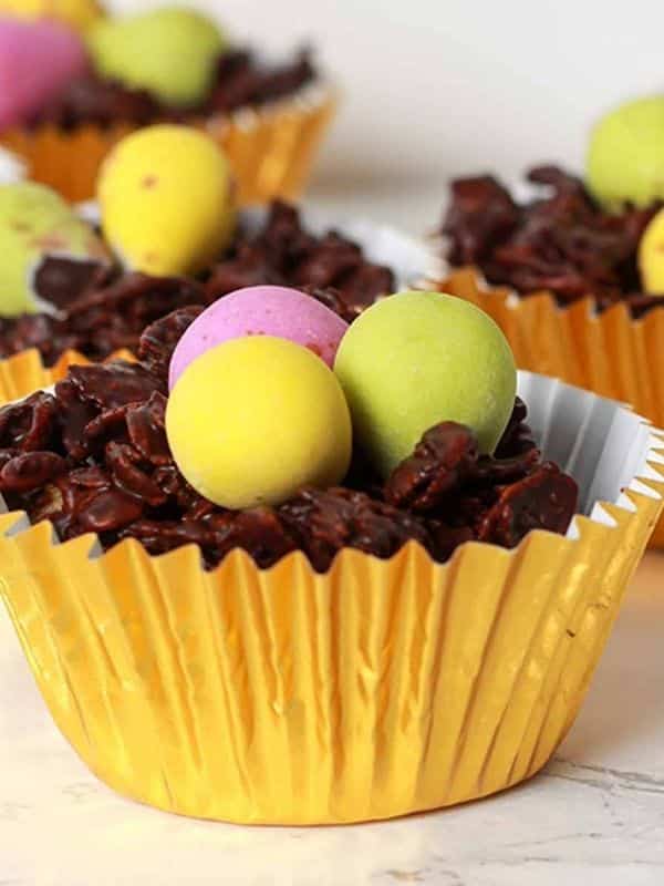 Vegan Chocolate Easter Nests