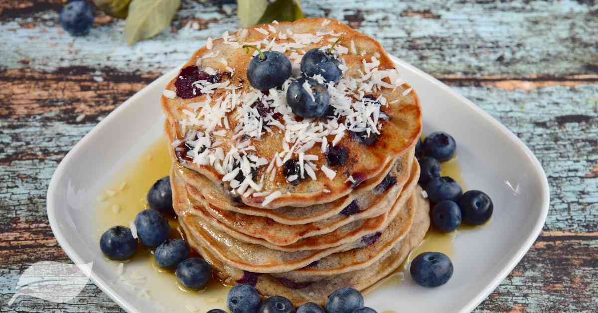 gluten free pancakes with blueberries