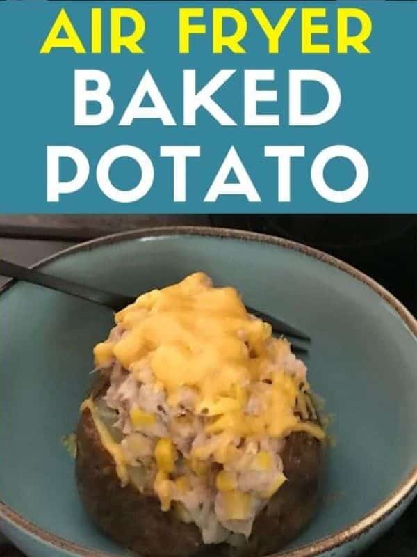 Air Fryer Baked Potato With Tuna Mayo