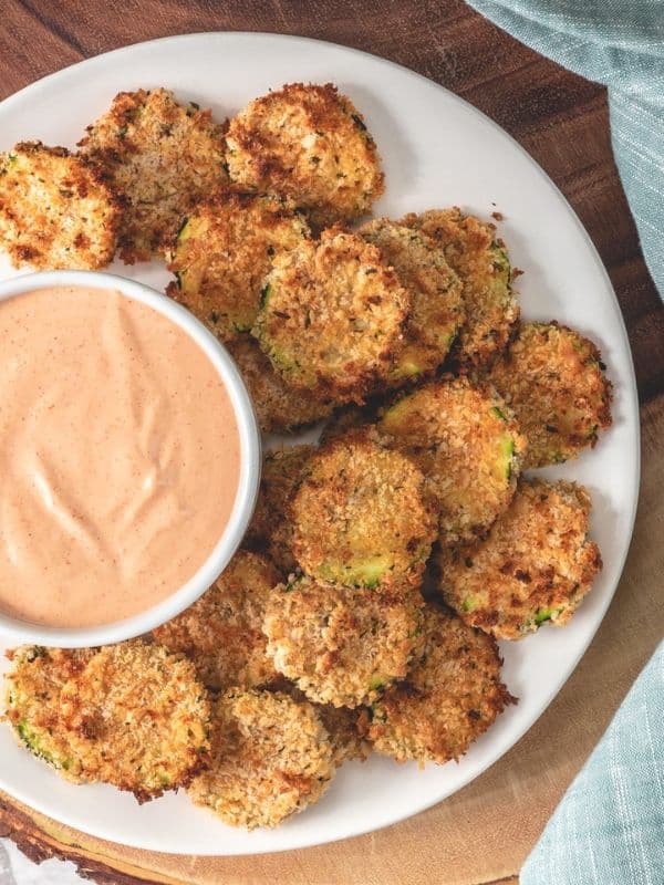 Air Fryer Zucchini Chips (Panko Crusted)