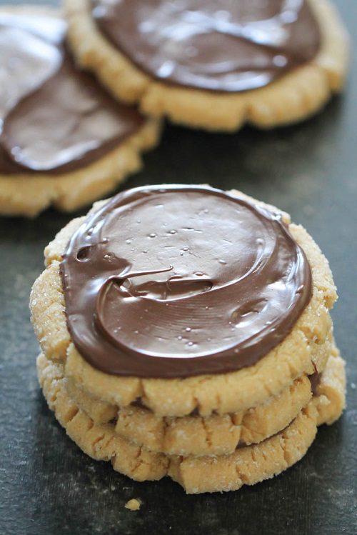 Frosted Peanut Butter Nutella Cookies Recipe