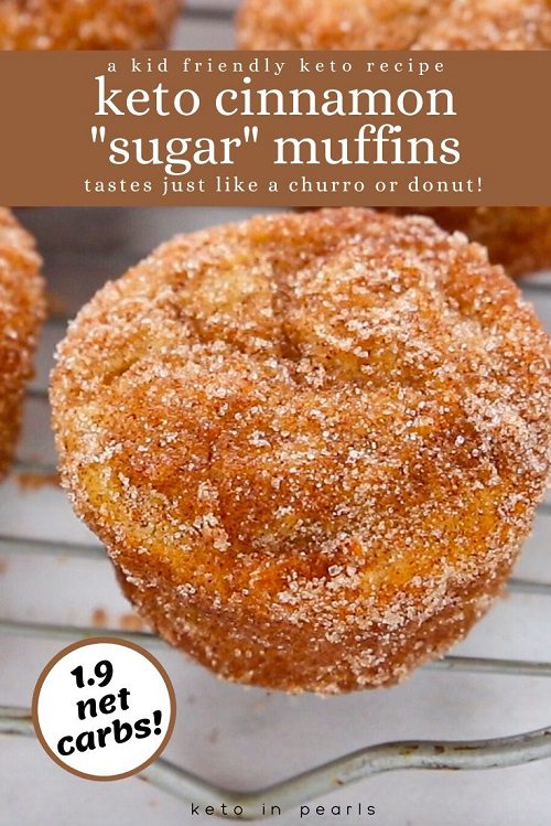 Keto breakfast muffin Cinnamon Sugar Muffins