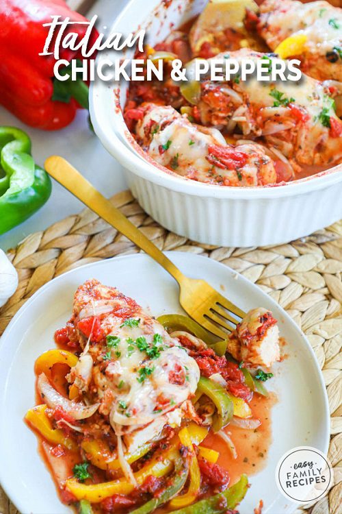 Baked Chicken and Peppers