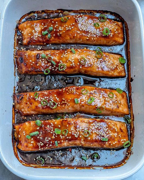 Healthy baked fish recipes Baked Teriyaki Salmon