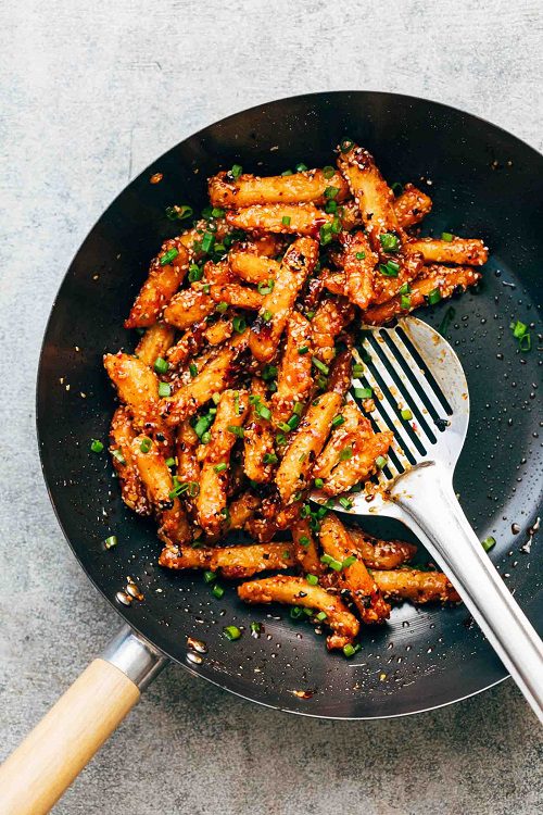 Dinner Recipes for Vegetarians Crispy Honey Chilli Potatoes