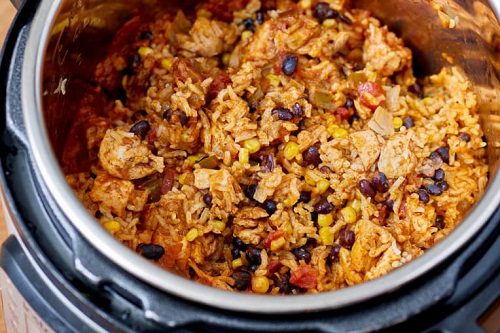 Instant Pot Weeknight Chicken and Rice Burrito Bowls