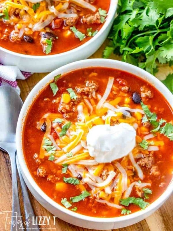 Beefy Mexican Rice Soup