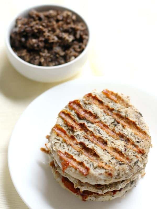 Grilled Chicken Burgers With Black Olive Tapenade (Gluten-Free, Paleo)