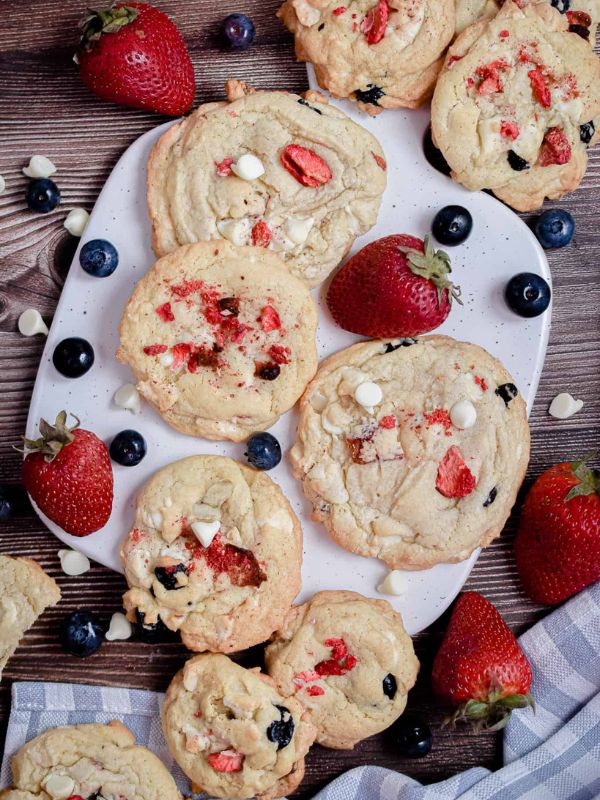 Red, White and Blue Cookies