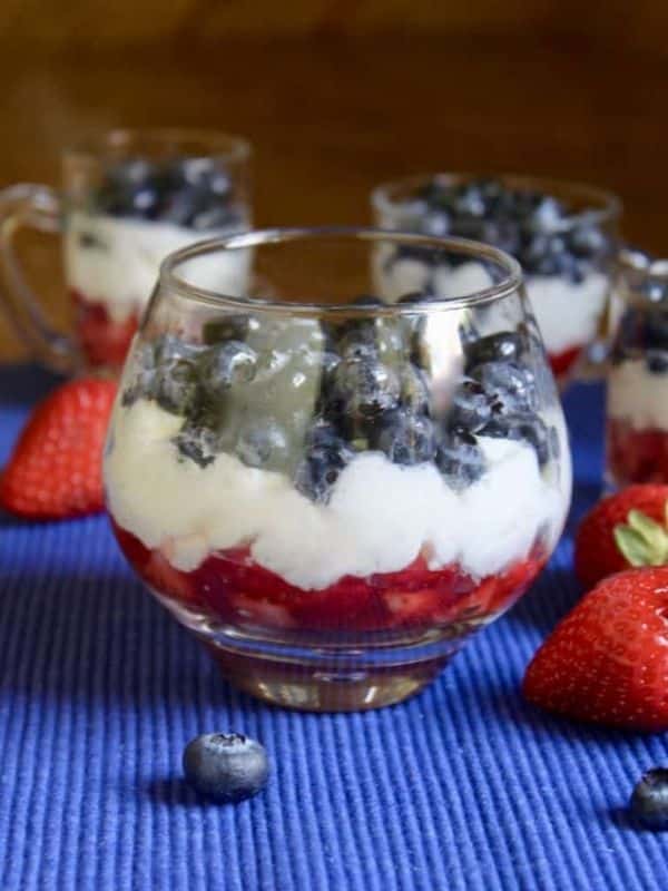 Red White and Blue Trifles (No Cooking, No Baking!)