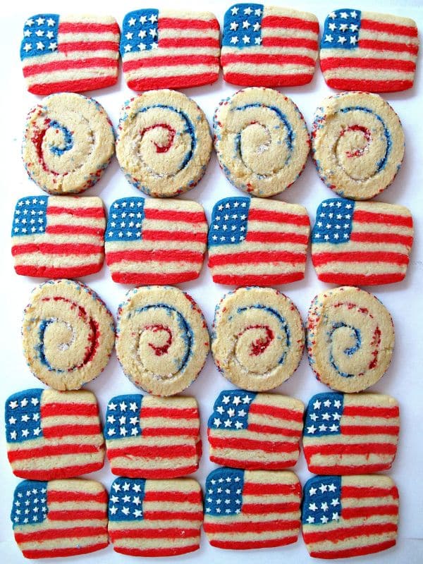Spiral Sparkler or Flag Cookies