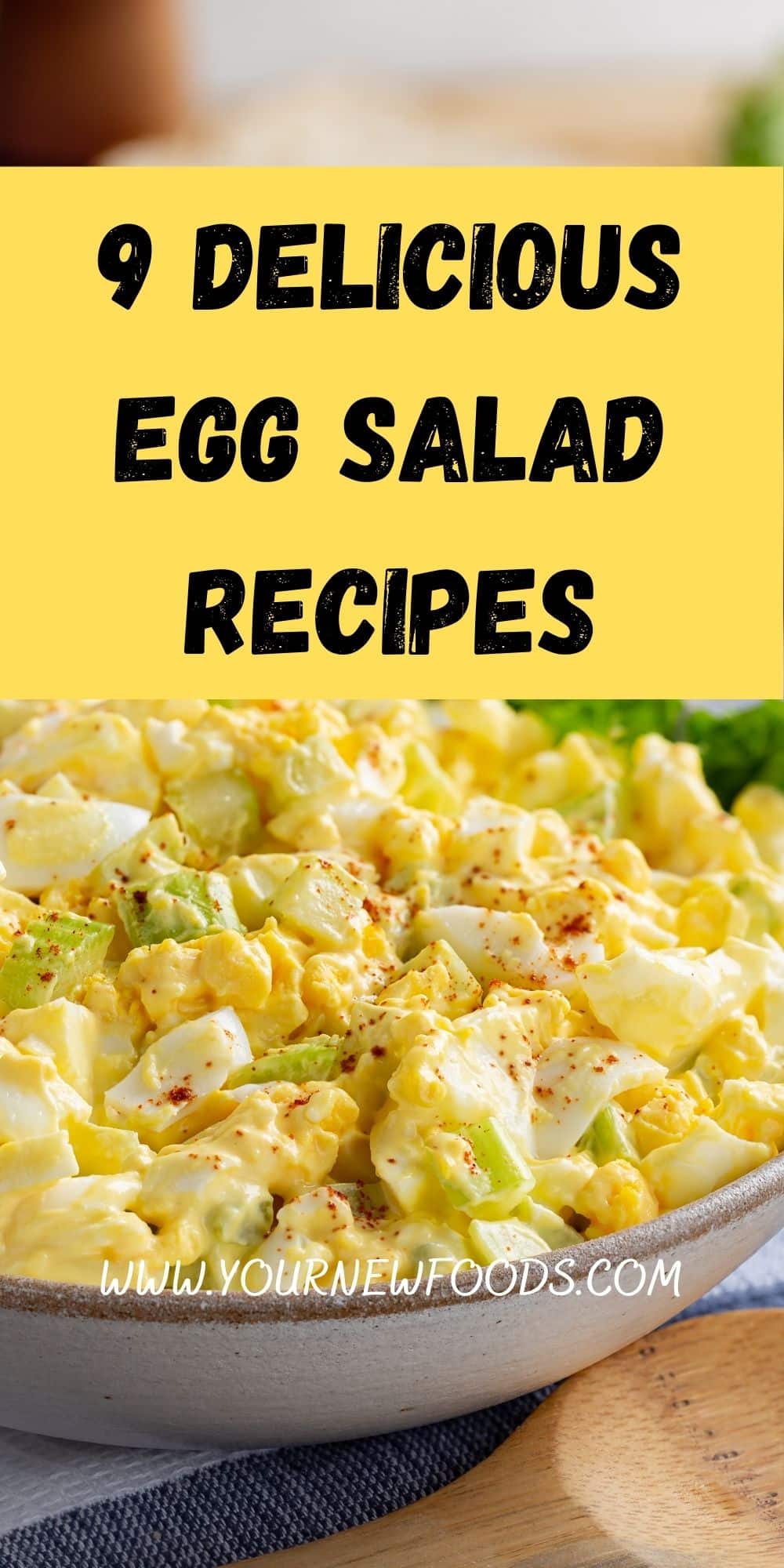 Egg Salad in a white bowl