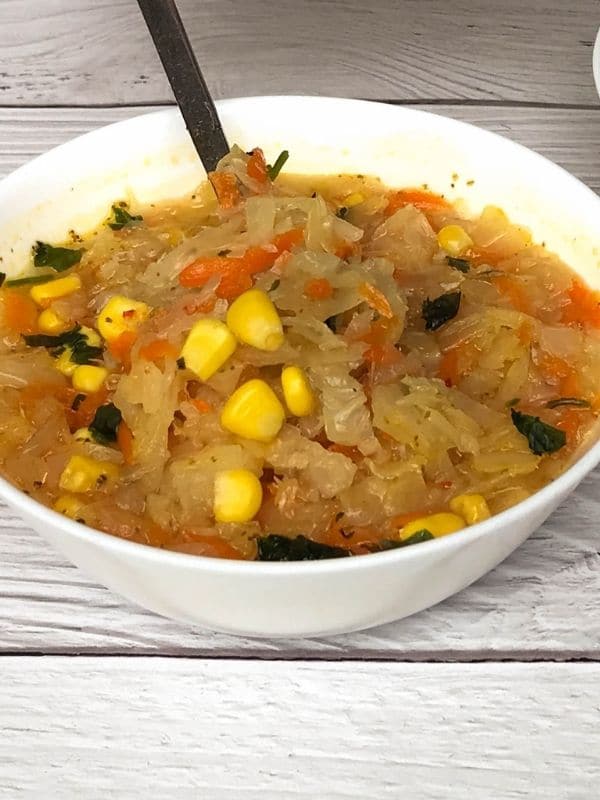 Vegan Recipes Asian Cabbage Carrot Corn soup
