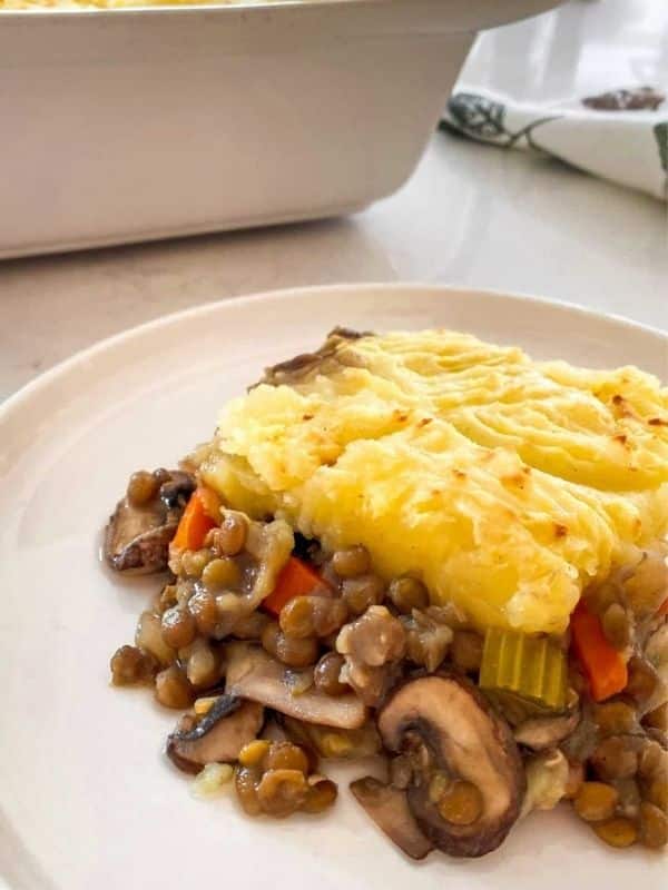 Healthy Mushroom And Lentil Pie With Gravy [oil Free]