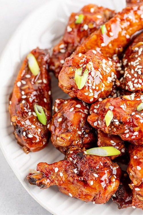 Keto Sweet Chili Sticky Asian Chicken Wings Recipe