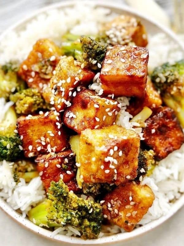 Sticky Tofu Vegan Recipes Asian