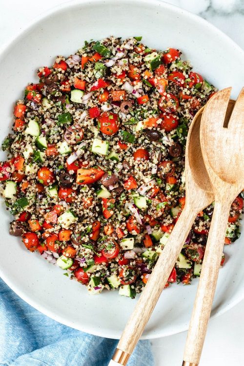 Mediterranean Quinoa Salad (Vegan, Gluten Free)