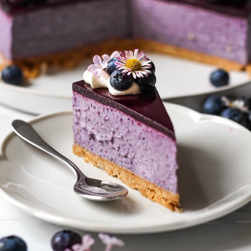 Vegan Blueberry Cheesecake (No-bake)