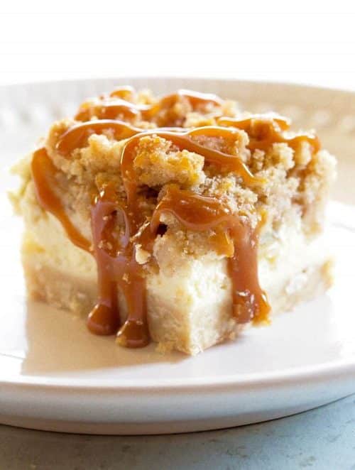 Dessert Recipes For Thanksgiving Caramel Apple Cheesecake Bars