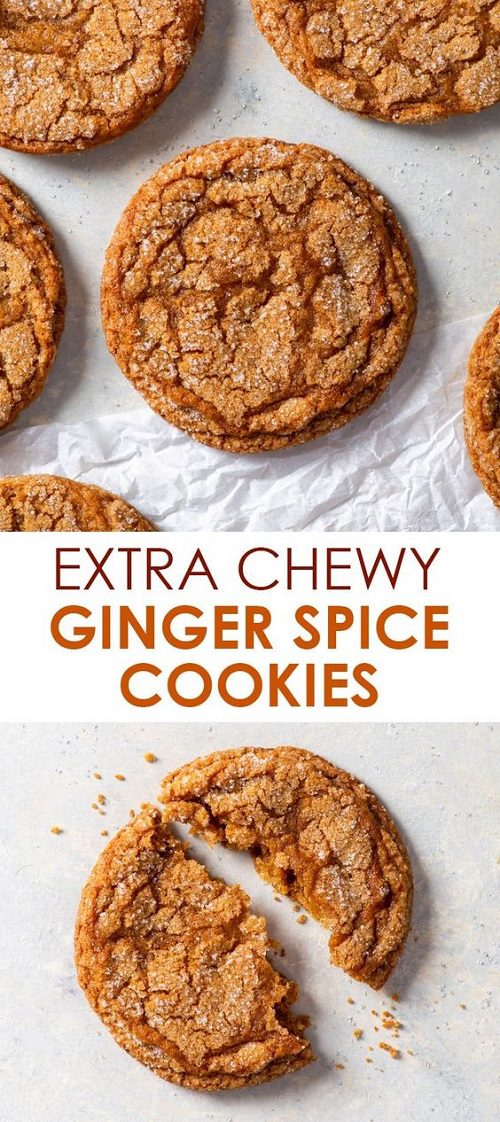 Extra Chewy Ginger Spice Cookies