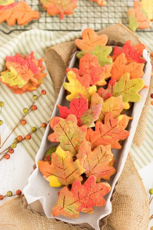 Dessert Recipes For Thanksgiving Fall Leaf Cut Out Cookies
