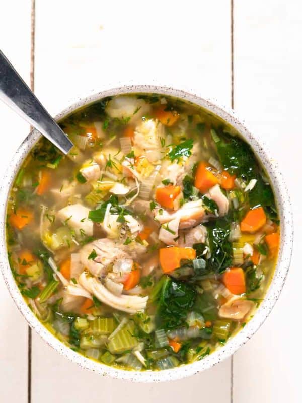 Hearty leftover Turkey & Vegetable Soup