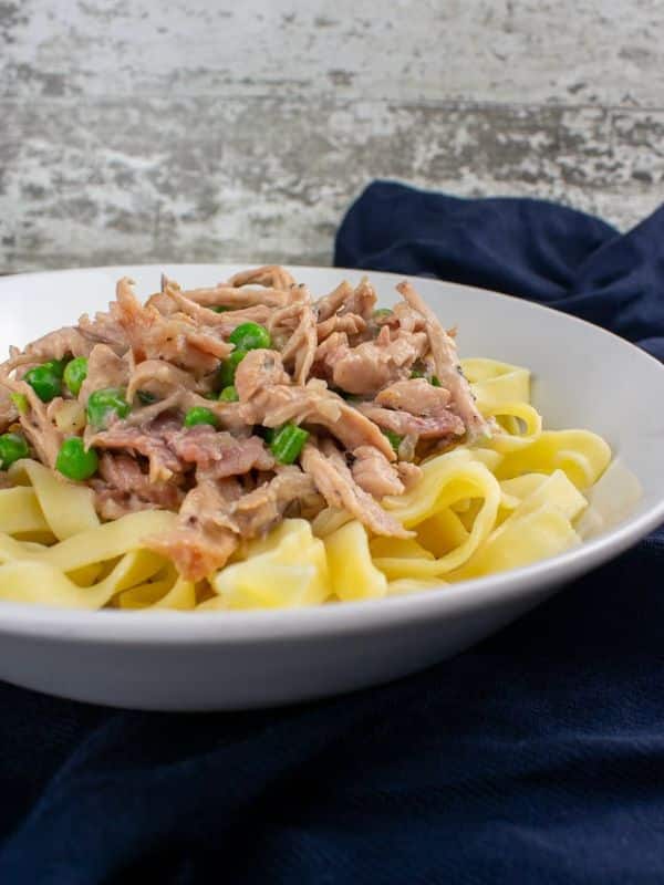 Leftover Turkey Pasta with Cranberry Sauce