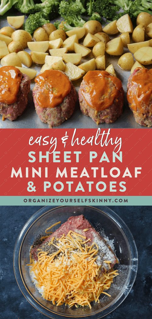 Mini Meatloaf Recipe With Veggies (Sheet Pan Dinner)