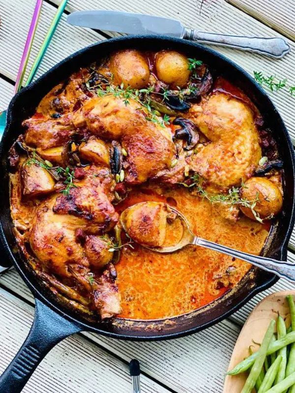 One-pot Chicken, Chorizo And Nduja Bake Gluten-free Thanksgiving Dinner