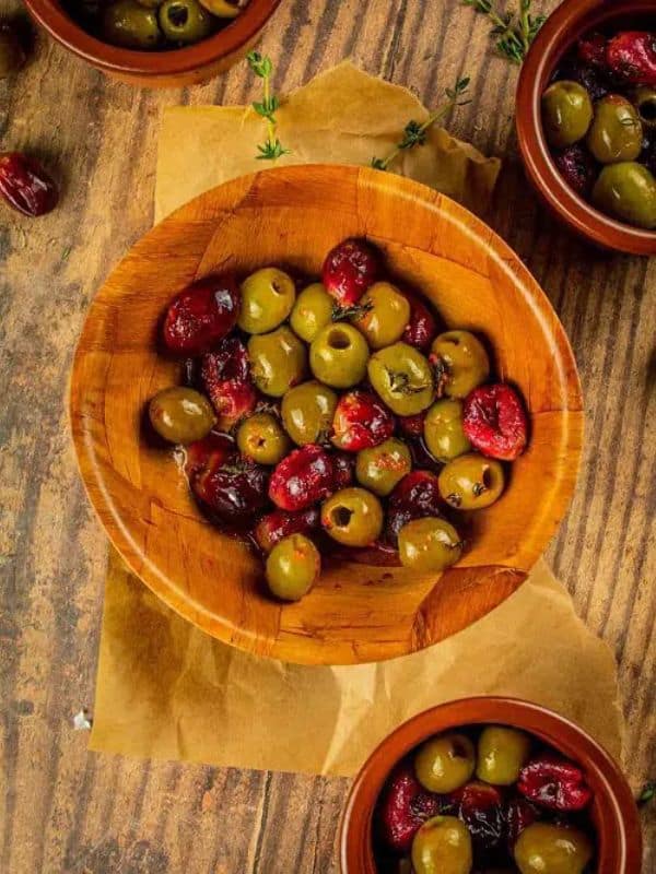 Thanksgiving Appetizers Gluten-Free Roasted Grapes And Olives