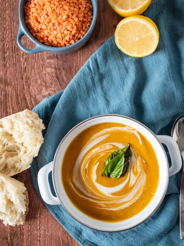 Fall Soup Recipes Roasted Pepper and Lentil Soup