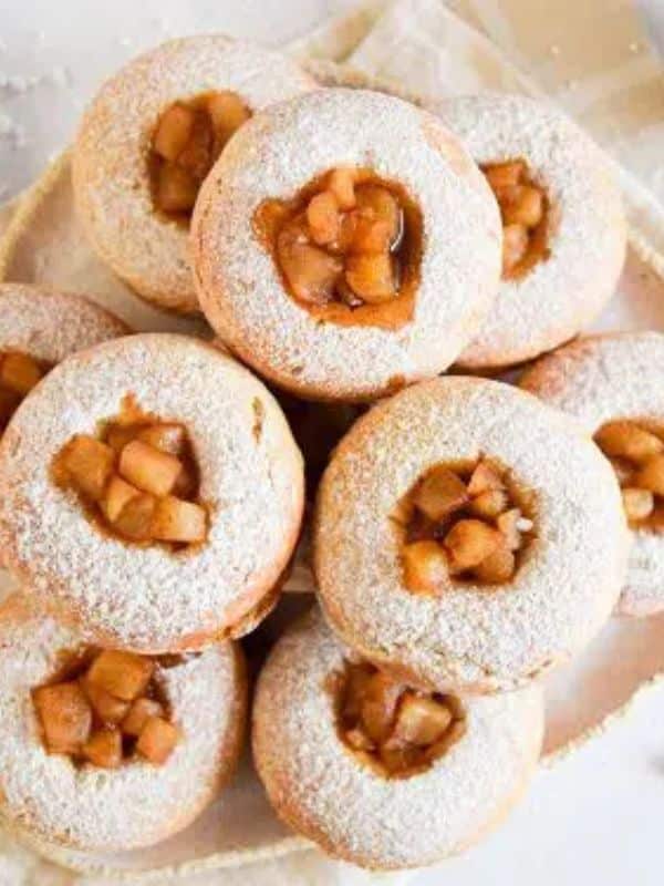 Vegan Donuts With Apple Filling