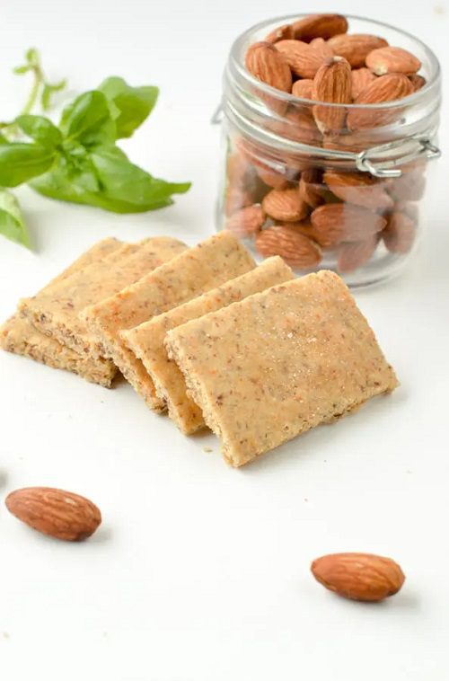 3-ingredient Almond Flour Keto Crackers