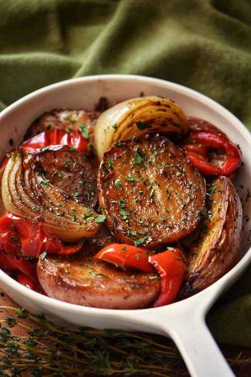 Thanksgiving Side Dish Balsamic Roasted Red Potatoes Recipe