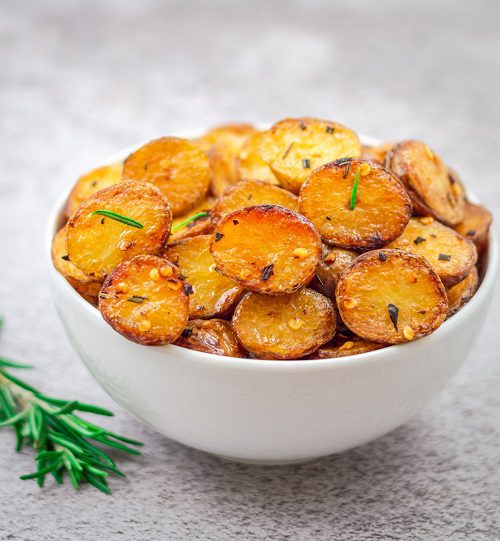 Crispy Roasted Baby Potatoes with Rosemary