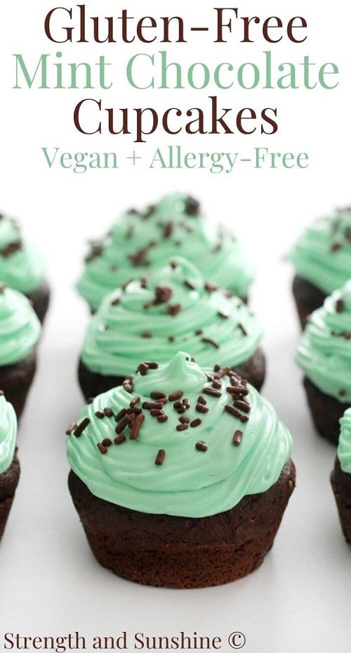 Cupcake Recipes For Christmas Gluten-Free Mint Chocolate Cupcakes (Vegan, Allergy-Free)