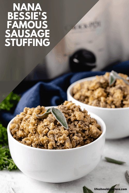 Nana Bessie’s Sausage Stuffing Recipe For Slow Cooker