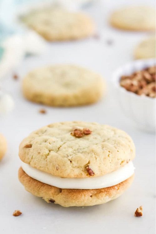 Cookie Recipes For Thanksgiving Pecan Cookies with Cream Cheese Filling