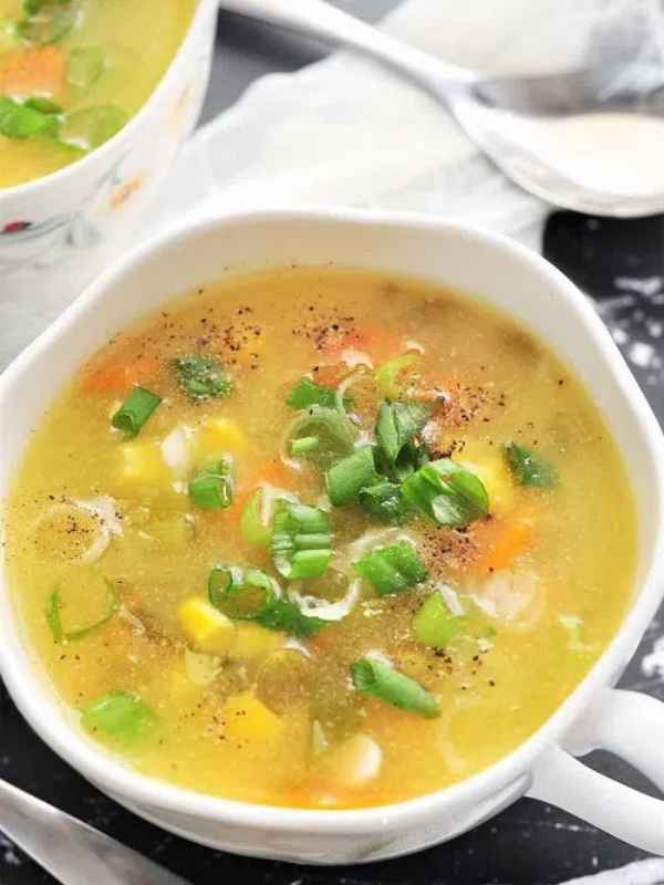 Sweet Corn Soup - Instant Pot Cheese Log christmas appetizer recipe