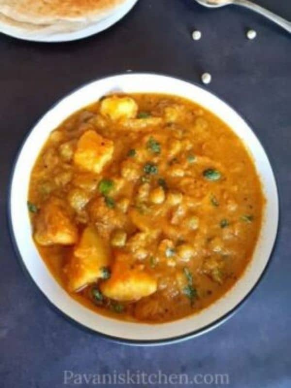 Aloo Matar Curry Recipe - Potato Peas Curry