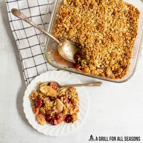 Fall Apple Dessert Apple and Cherry Crumble