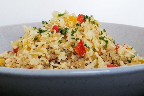 Keto Thanksgiving sides Cauliflower Rice Keto Recipe