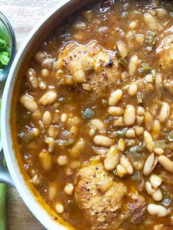 Chicken Thighs With Barbecue Beans