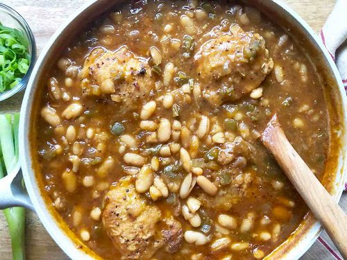 Chicken Thighs With Barbecue Beans